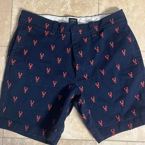 J crew mens 7 inch lobster shorts